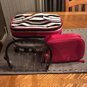 Caboodles set of 7 travel & makeup bags